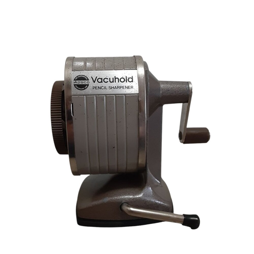 Apsco Vacuhold Pencil Sharpener 6 Multi Sizes Holes Standard to Giant Manual